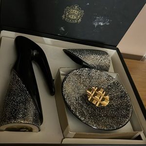 Evan’s Elegance ashtray lighter set MCM
